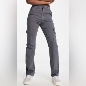 ASOS Deisgn Cargo Grey Pants, Size 6. worn once